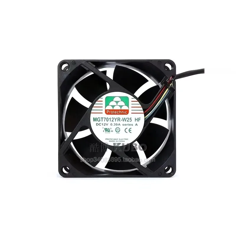 pa 5pcs Protechnic MGT7012YR-W25 7025 70MM 70*70*25MM Fan Comptuter CPU Cooling fan 12V 0.39A  with 4pin