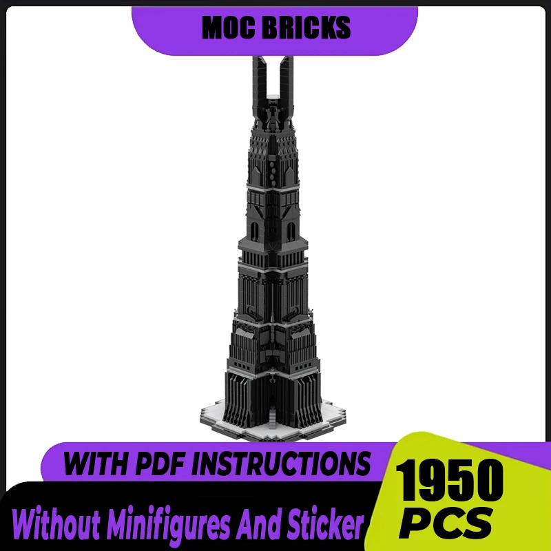 Famous Movie Moc Building Bricks City Center Tower Model Building Technology Modular Blocks Construstion DIY Toy Holiday Gifts