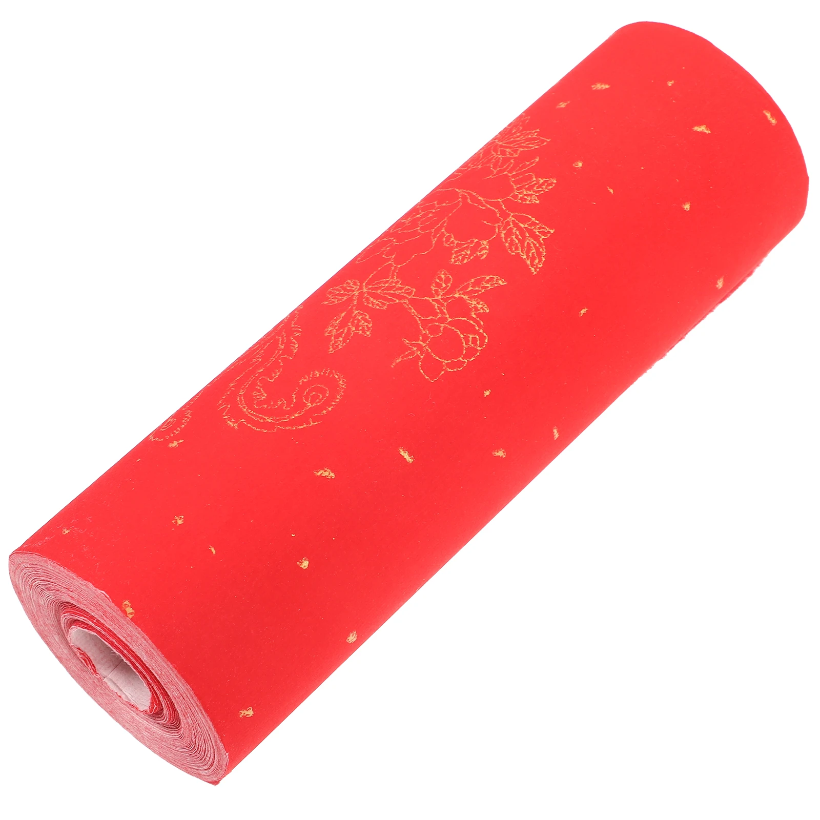

Sprinkled Gold Couplet Paper Chinese New Year Red Peony Spring Festival Calligraphy