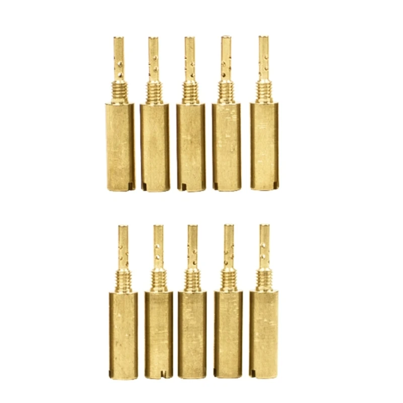 10Pcs Carb Slow Jet Replacement Motorcycle Brass Carb Jet #30 32 35 38 40 42 45 48 50 55 for N424-22