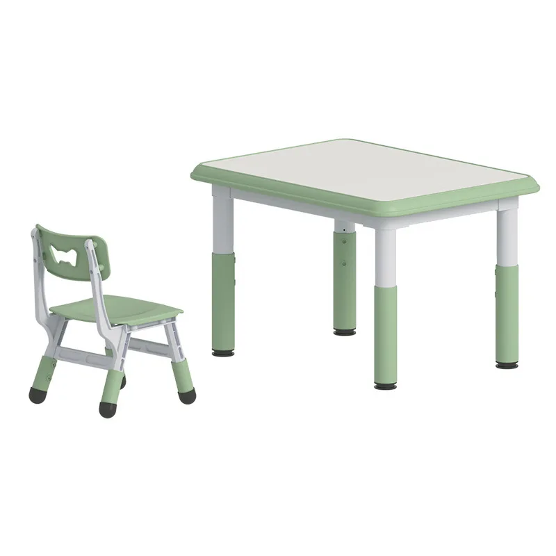 

Children's Table and Chair Set Kindergarten Liftable and Chair Plastic Eating Painting Baby Game Study