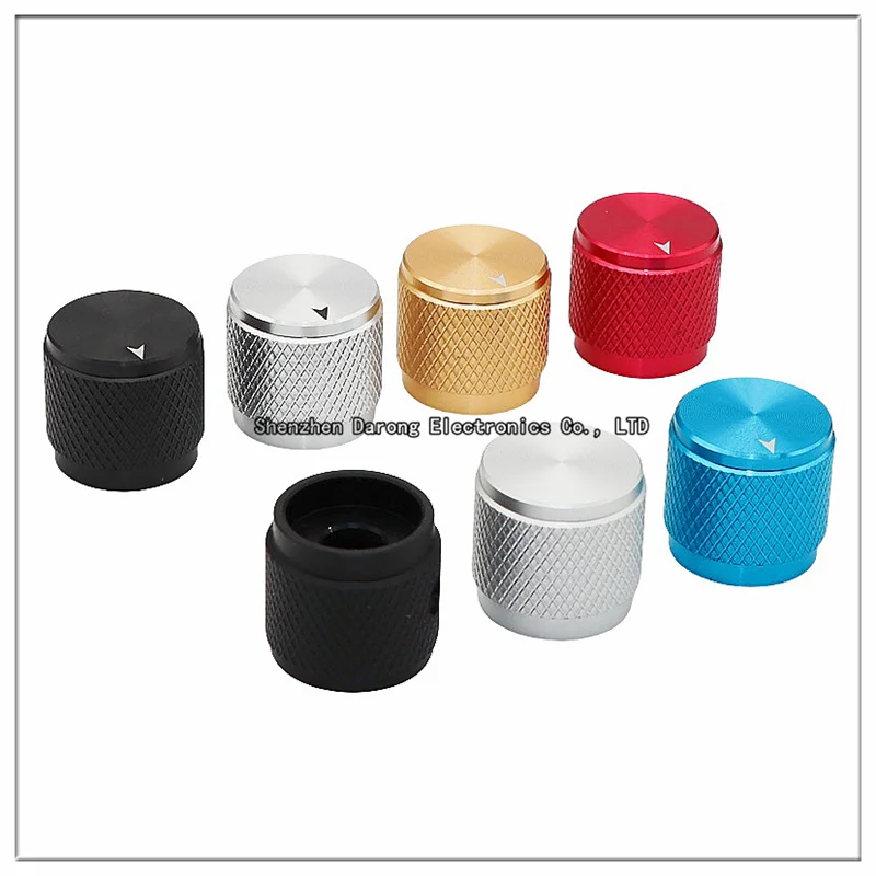 17×16MM aluminum solid core knob cap Potentiometer adjustment cap encoder switch cap Electronic instrument equipment knob cap