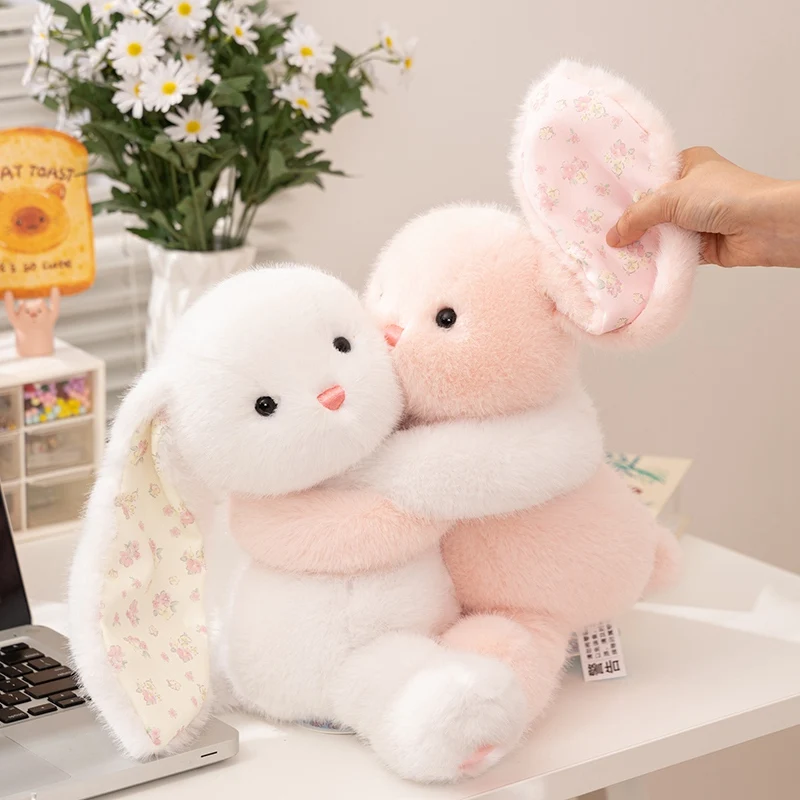 25cm Hugging Animal Series Plush Toy Sitting Posture Capybara Bear Rabbit Elephant Hug Doll Kid Birthday Gift Xmas Gift