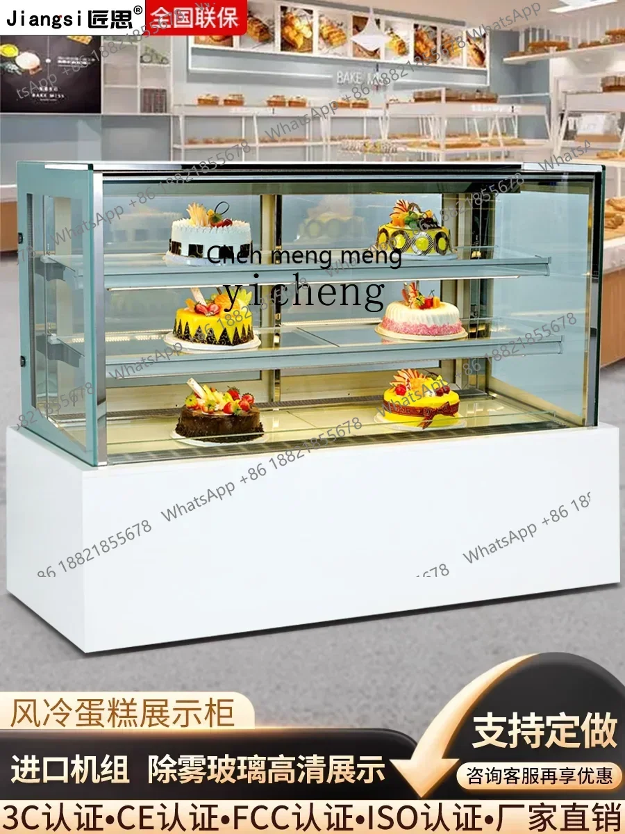 Hot sales Pastry Dessert Bench Top Cabinet Fresh Chocolate Display Cabinet Right Angle Cake Baking Commercial Air Cooling