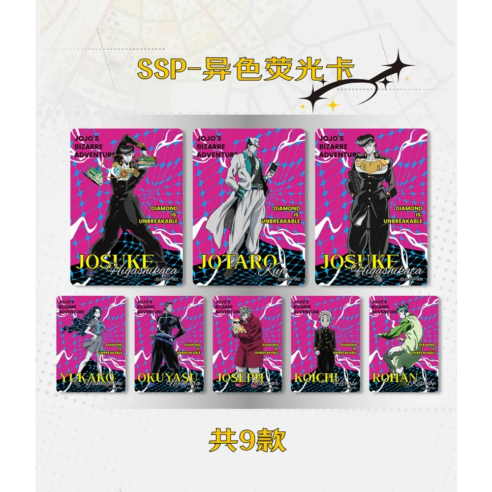 KABAO Official Original JoJo's Bizarre Adventure Anime Character Q-version Cartoon Transparent Card Collection Fan Favorite Gift