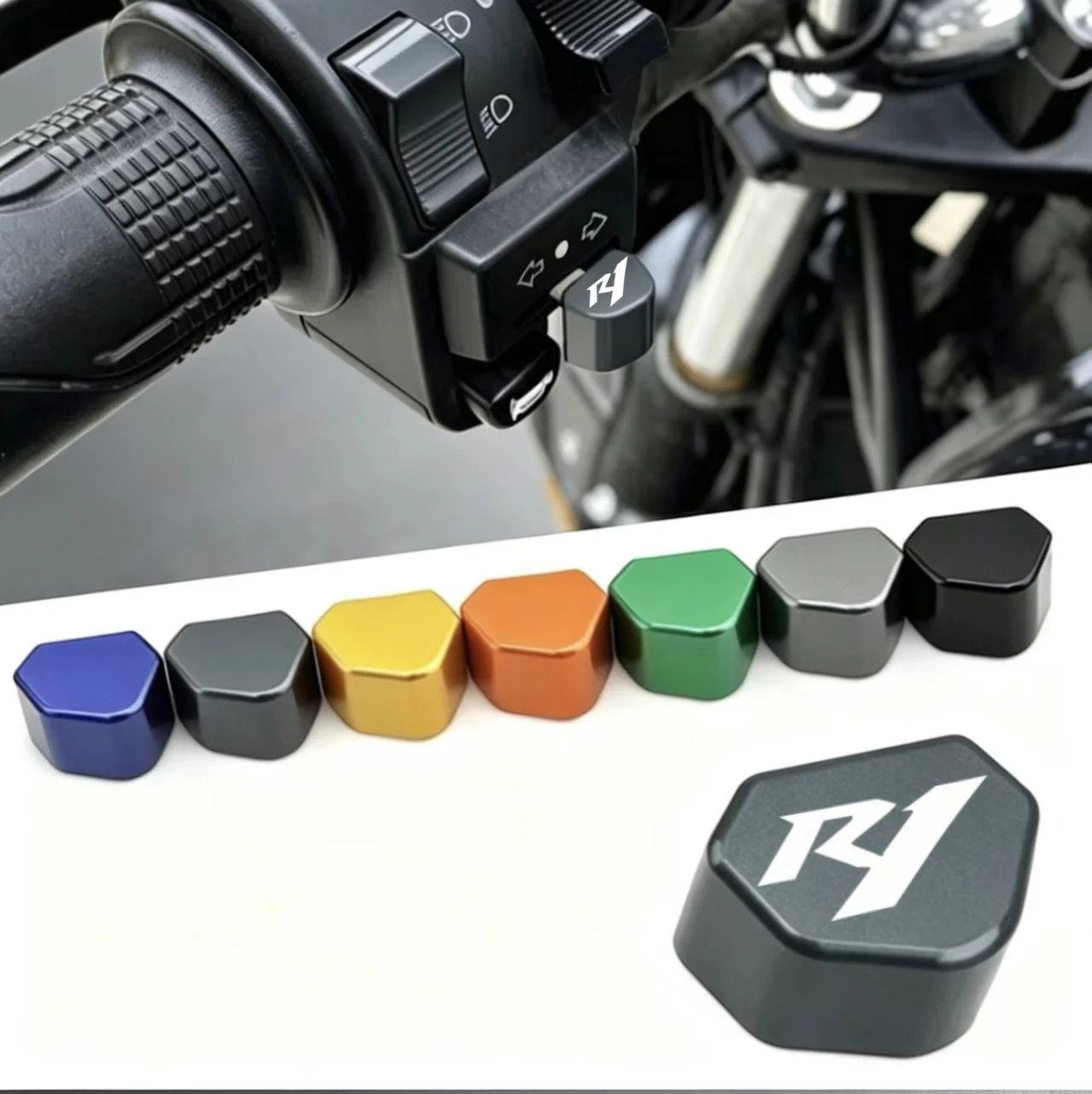 

The latest motorcycle steering device signal button and front lamp switch button are applicable to the YAMAHA R1 series models.
