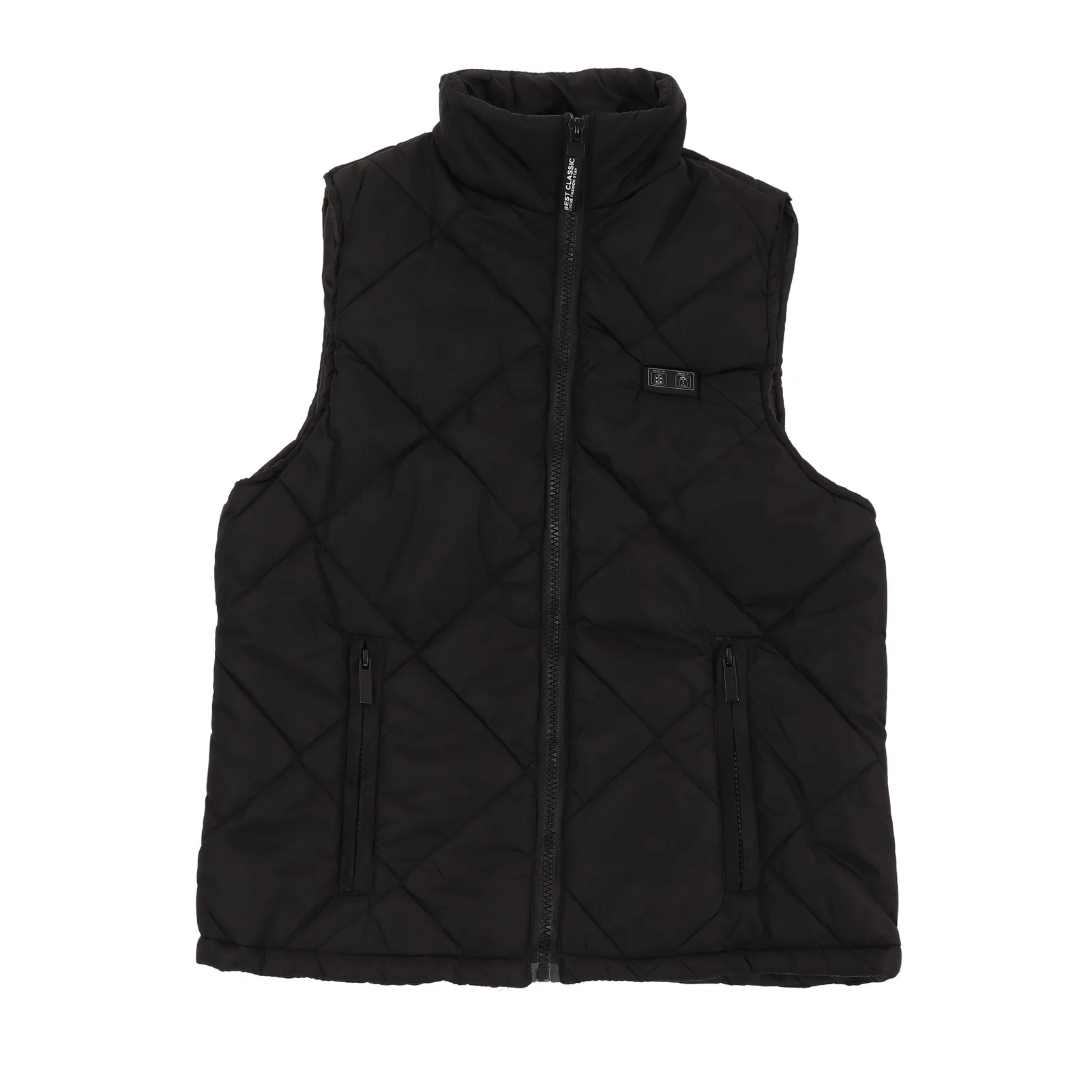 

Kids Electric Heated Vest Heated Vest Polyester Black Windproof 13 Zones Heating Evenly Heating for Outdoor Activities