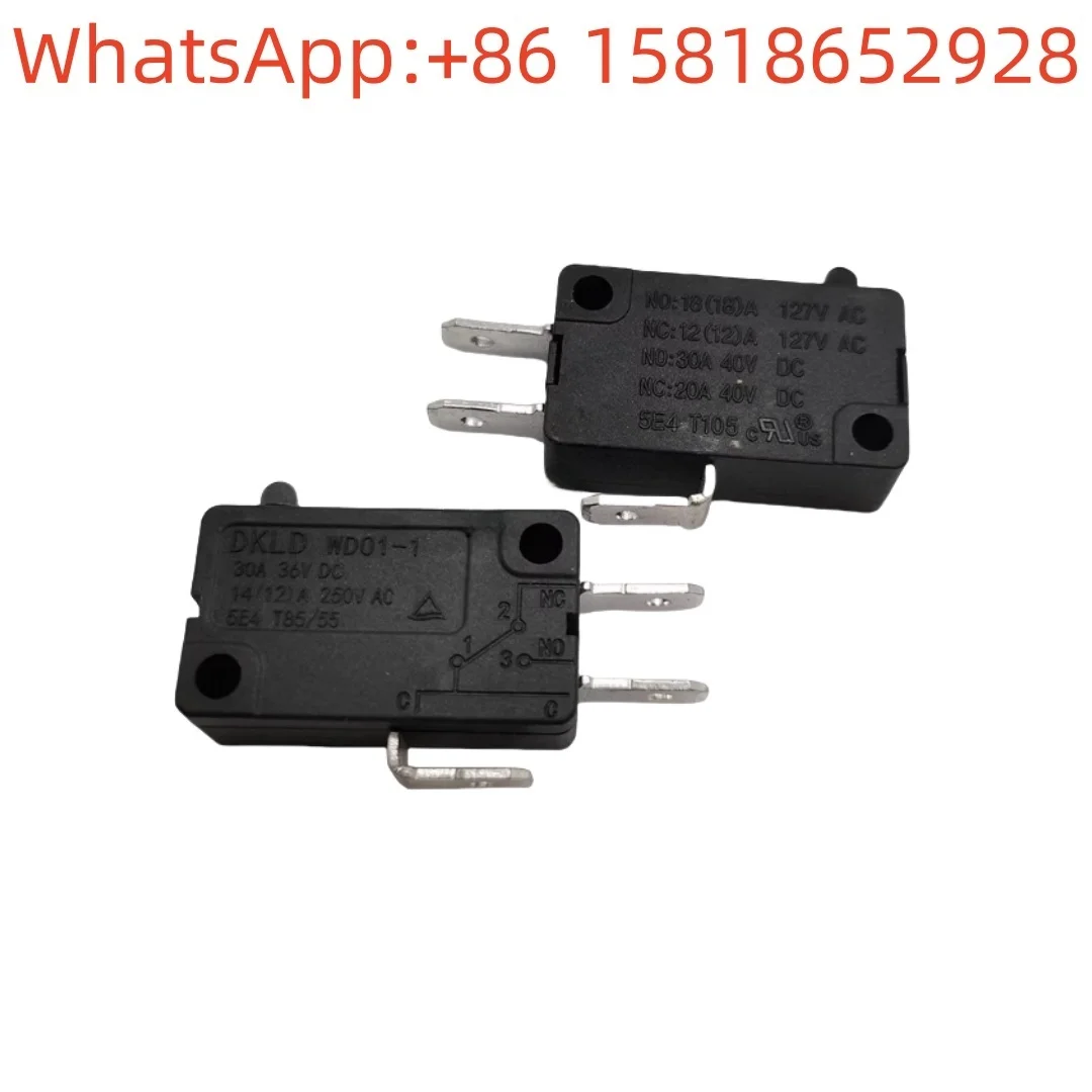 

2pcs WD01-1 washing machine micro switches 14A 250V self-reset travel key switches heavy feel 30A 36V DC