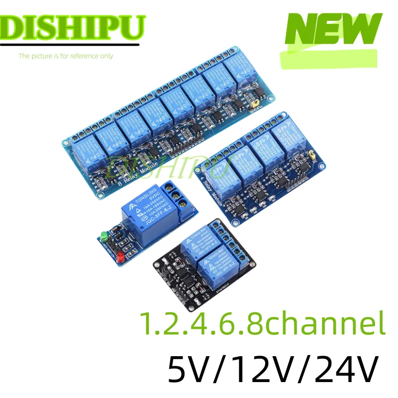 1/2/4/6/8 Channels 5V 12V Output Optocoupler Supply Relay Channel Module for arduino