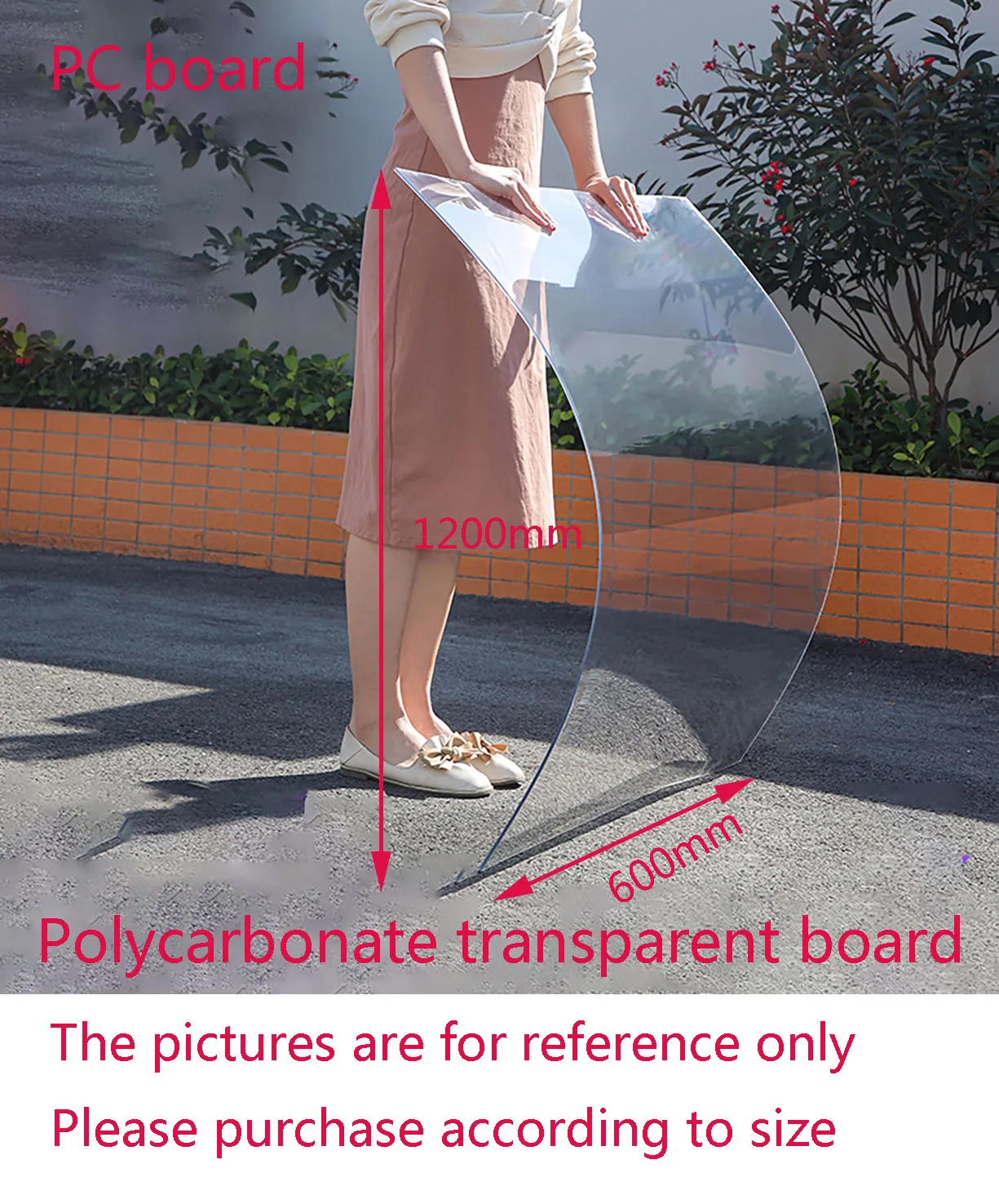 Thickness1mm-5mm PC Sheets Polycarbonate Plate Transparent Board 100mmx100mm 200mmx200mm 200mmx300mm 300mmx300mm 300mmx400mm