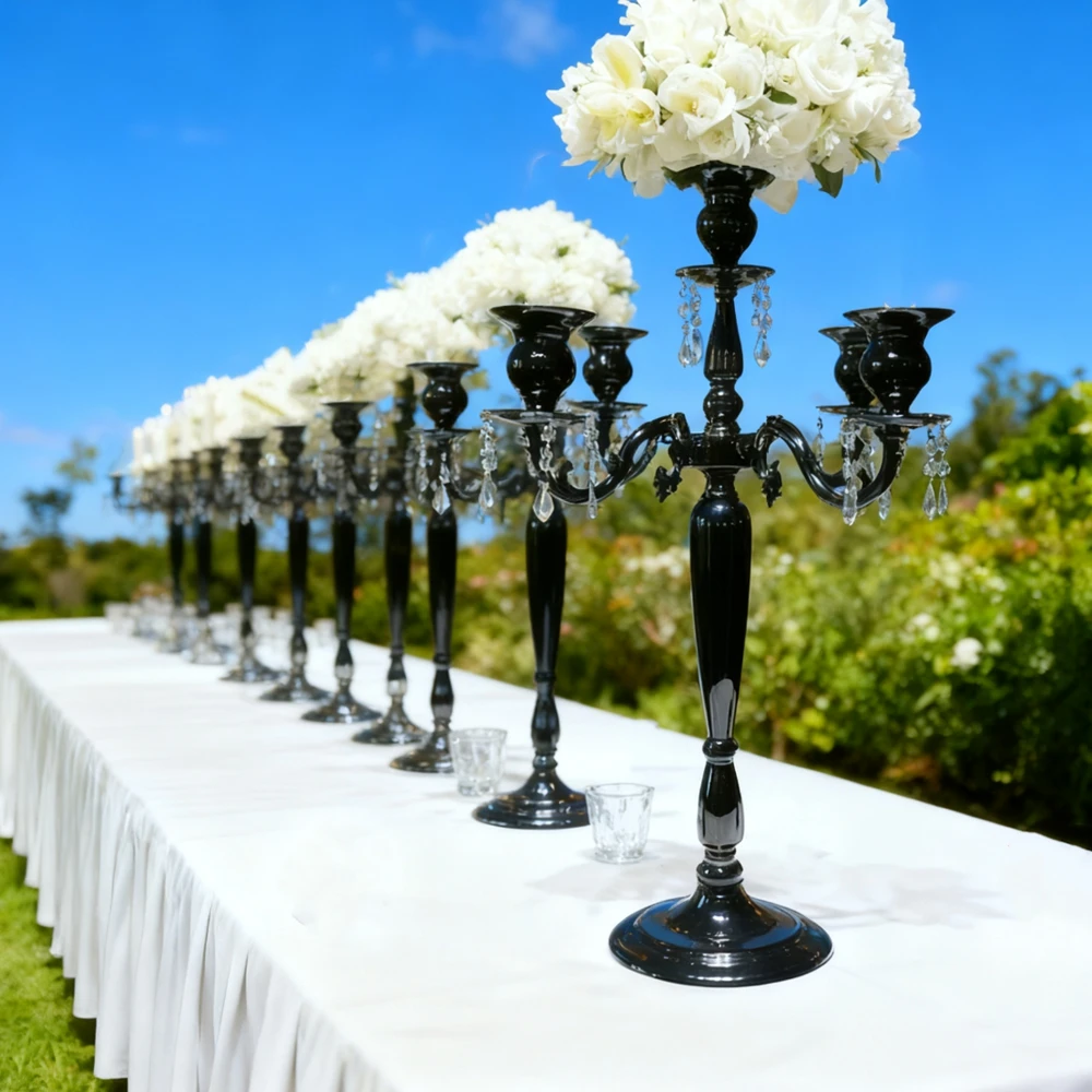

10pcs 60-100cmf30 Black Wedding Table not Lamp Light Chandelier Lamp Wedding Decoration Table Centerpieces Party Wedding Decor