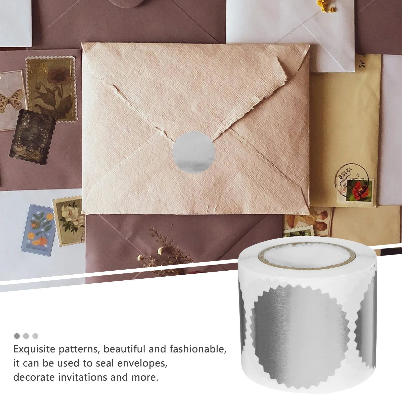 1 Roll Blank Medal Stickers Paper Material Professional Look for Certificates Awards Graduation Employment Diploma Medals