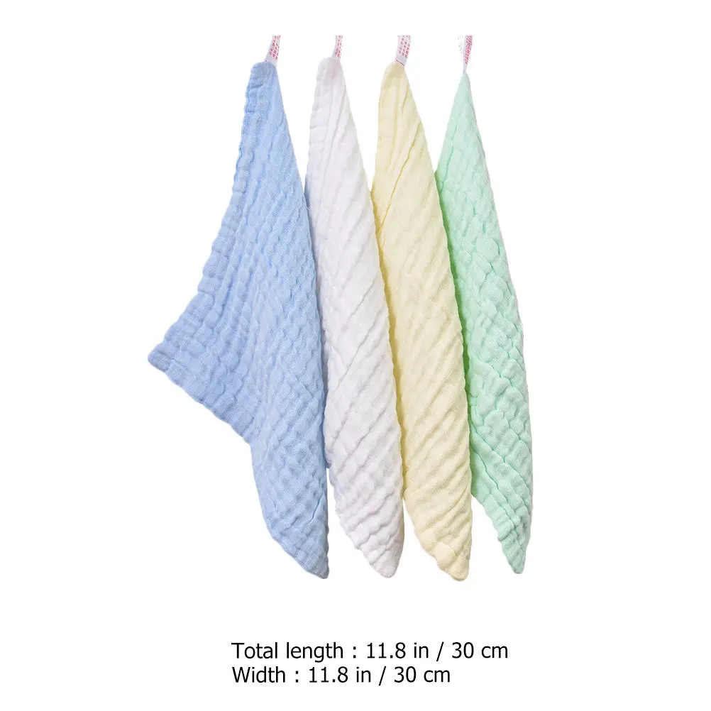 8 قطعة منشفة الطفل 6 طبقات غزل القطن متعددة الأغراض الوليد منشفة سهلة التنظيف ماصة الجلد ودية منشفة الطفل #5