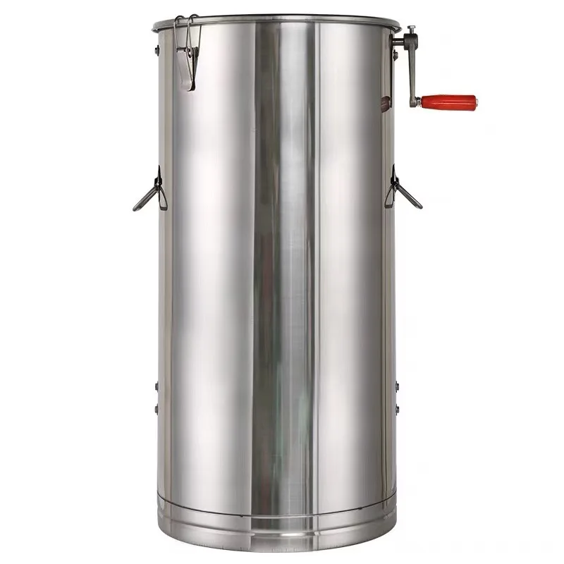Flat bottom double beam honey shaker closed gear thickened stainless steel 304 small sugar shaker honey household beekeeping