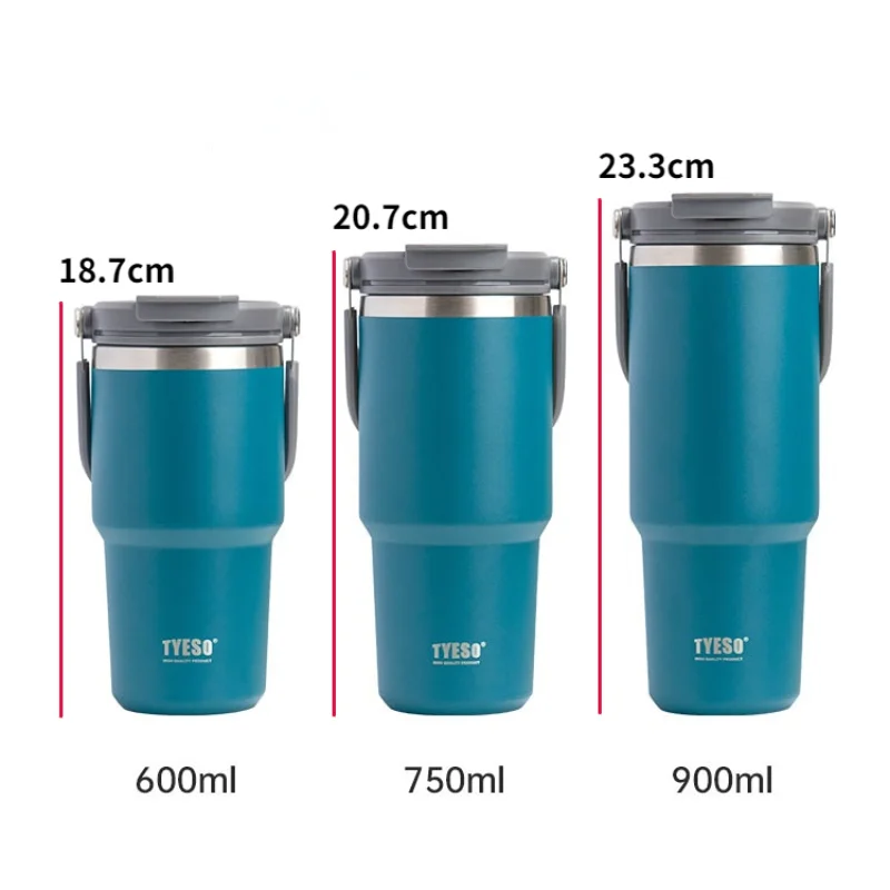 Portable Coffee Cup Vacuum Flask Thermos Bottle Stainless Steel Double-layer Insulation Cold And Hot Car Travel Mug Vacuum Flask