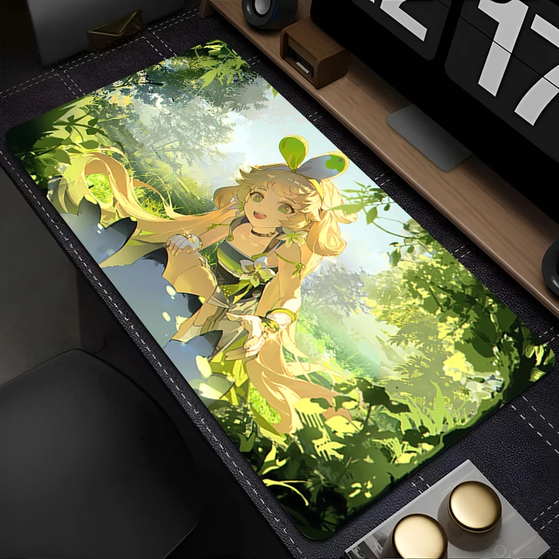 

Mousepad Laptop Mouse Pad Office PC Accessories Keyboard Pad Rubber Cup Mat Soft Mouse Mat Large Wuthering Waves Verina Desk Mat