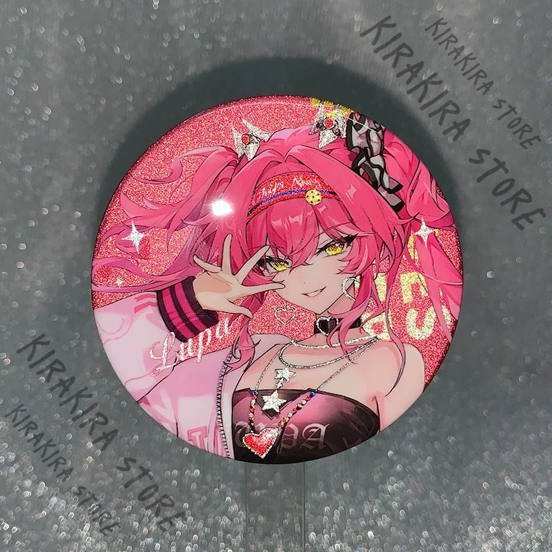 Wuthering Waves QIUYUAN мультяшная эмблема Декор значок Фиби 75 мм двойная вспышка нагрудник подвески украшения GALBRENR Lupa Otaku