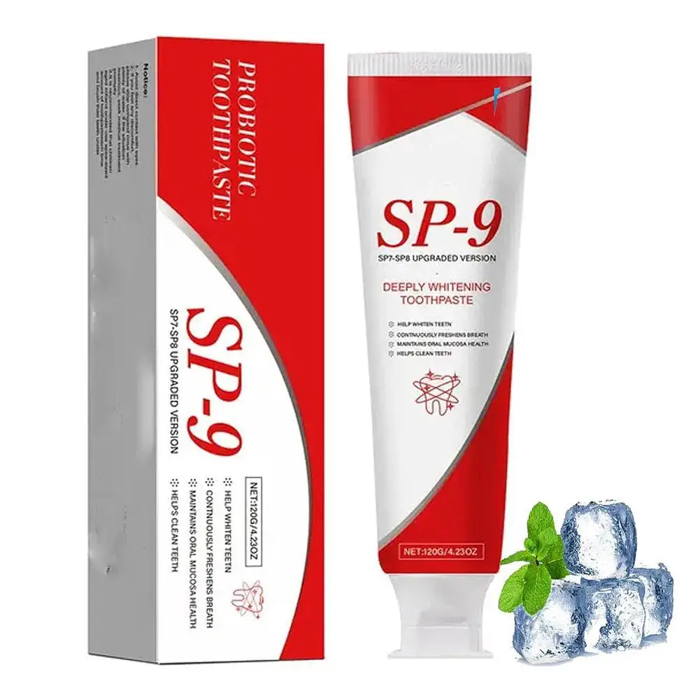 Sp9 Probiotic Brightening Teeth Toothpaste Plaque Stain Remove Oral Hygiene Cleaning Fresh Breath Dental Toothpaste