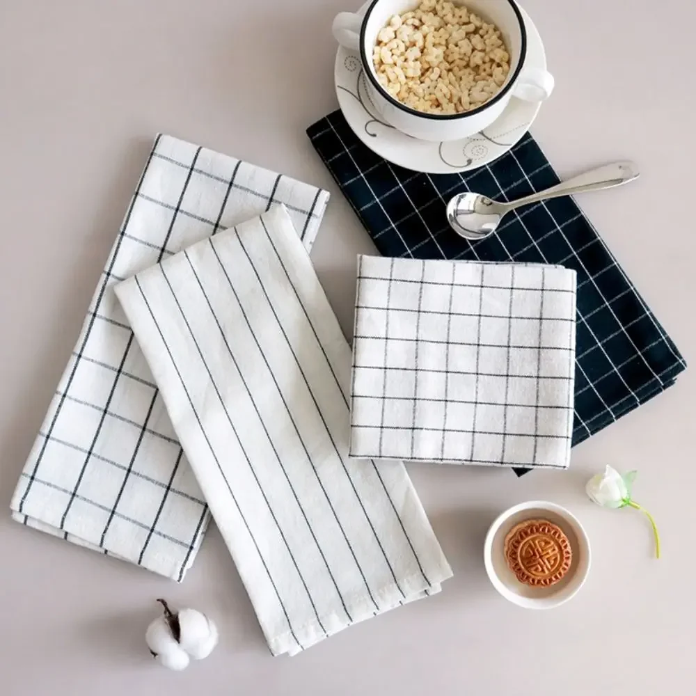 New 40x60cm Tablecloth Nordic Style Cotton Kitchen Dish Towels Super Absorbent Easy Wash Photoaphy Baund Cloth Home Decor