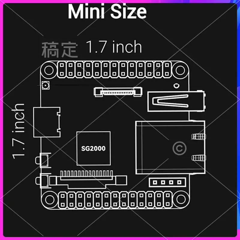 Плата разработки AP-Milk-V Duo S Basic + Poe-Long-Pin RISC-V ARM Поддержка переключения в один клик ARM/RISC-V Startup