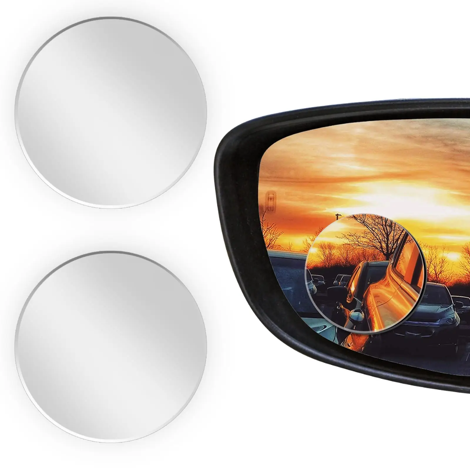 New 360° Rotatable Car Reversing Blind Spot Mirror Wide Angle Round Blind Spot Mirrors Auxiliary Rearview Monitor Auto Parts