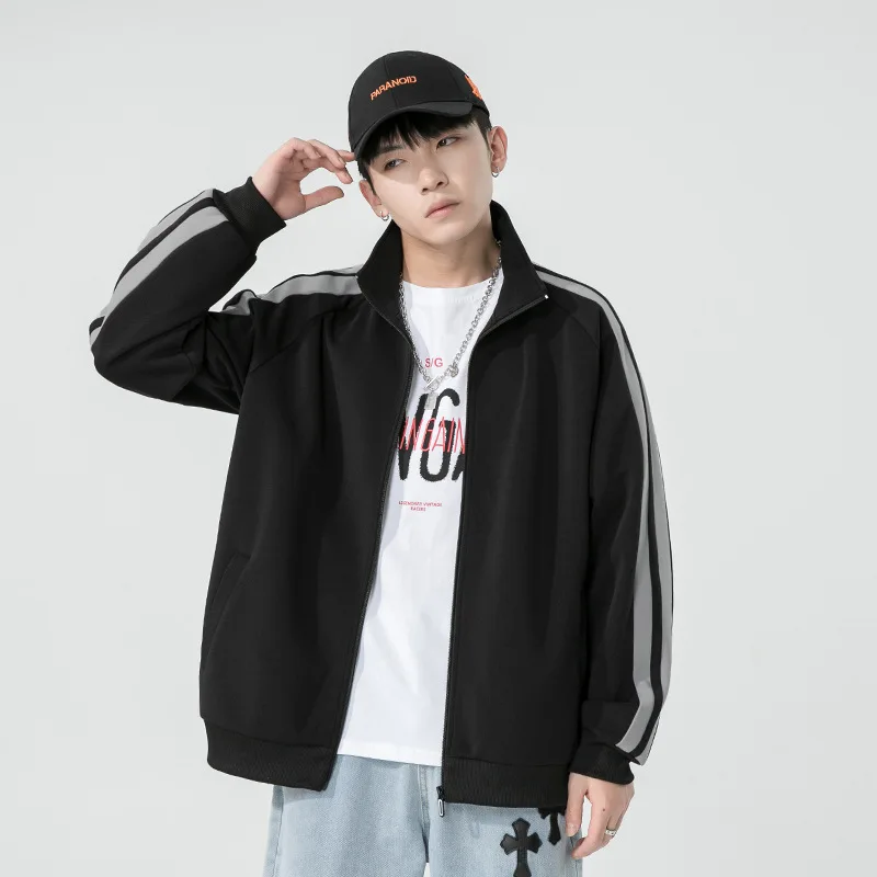 

Autumn Men's Hooded Sweatshirt Winter Zip Up Jacket Streetwear Unisex Outdoor Gym Sports Wear Lined Casual Couples Hoodie