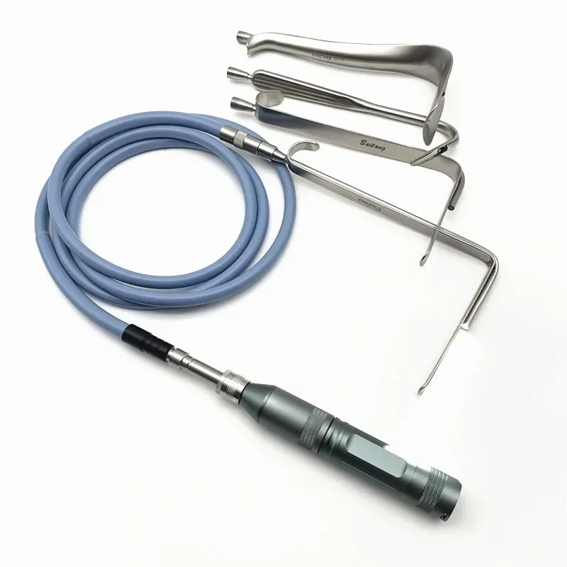 

Breast Retractor with Light Guide Pull Hook Wrinkle Removal Hook Nasal Hook and Fiber Plastic Surgery Instrument