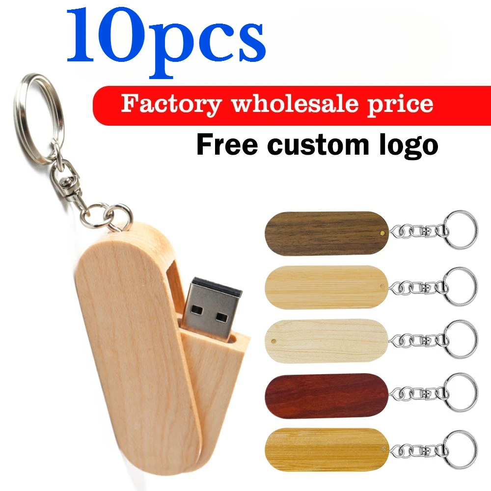 

10 шт./лот, деревянный USB-накопитель 2,0, 4 ГБ, 8 ГБ, 16 ГБ, 32 ГБ, 64 ГБ, брелок-накопитель, индивидуальный логотип для фотографии