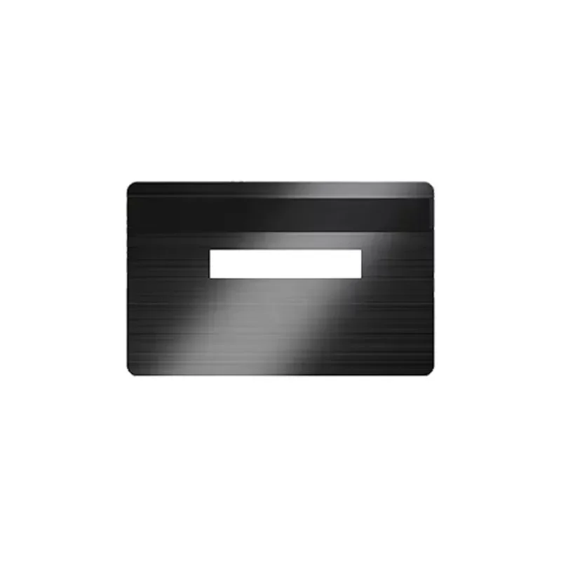 Tarjeta de crédito de metal en blanco con grabado láser colorida con ranura para chip 4442 4428 y banda magnética