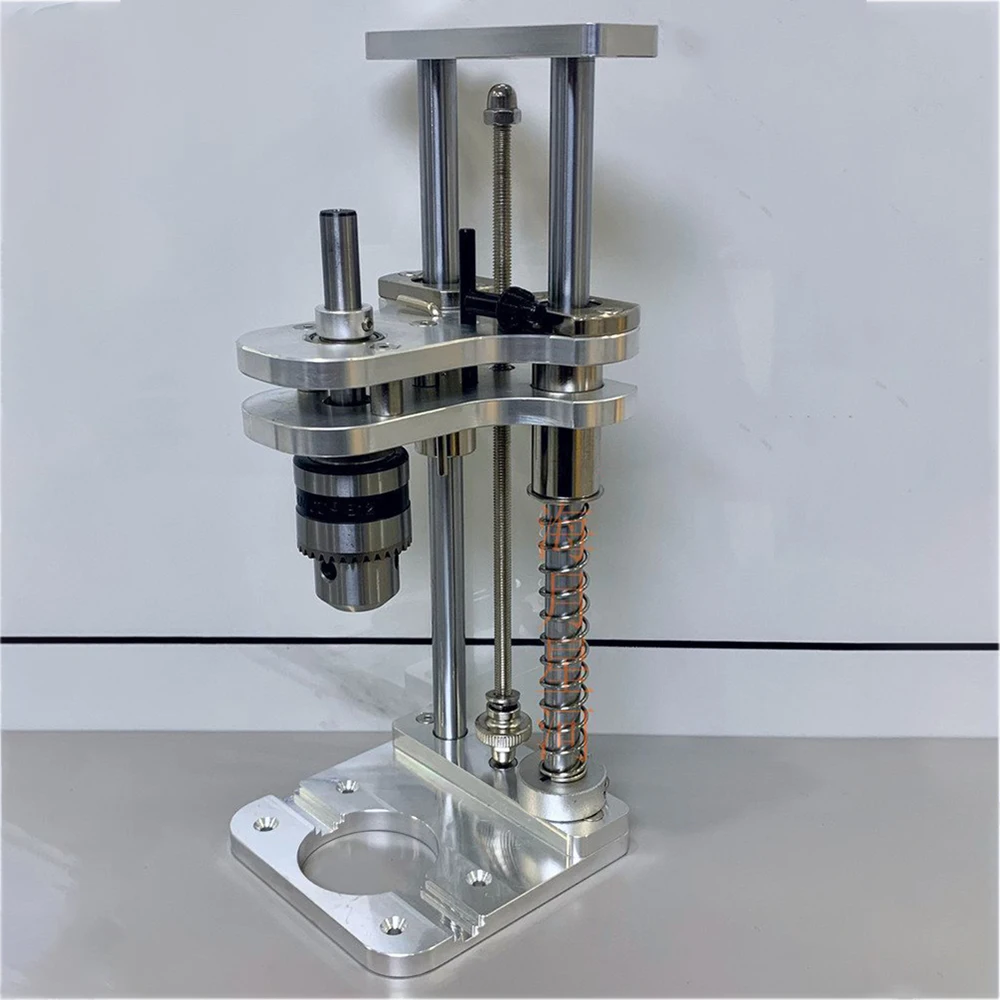 Precision Aluminum Profile Vertical Positioning Tool Woodworking Drilling Stand Mini Desktop Drill Stand For Straight Hole & DIY