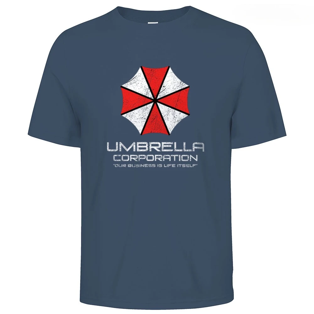 Mens Cotton Umbrella Corporation Graphic T Shirt Street Casual Style Tee for Men and Women