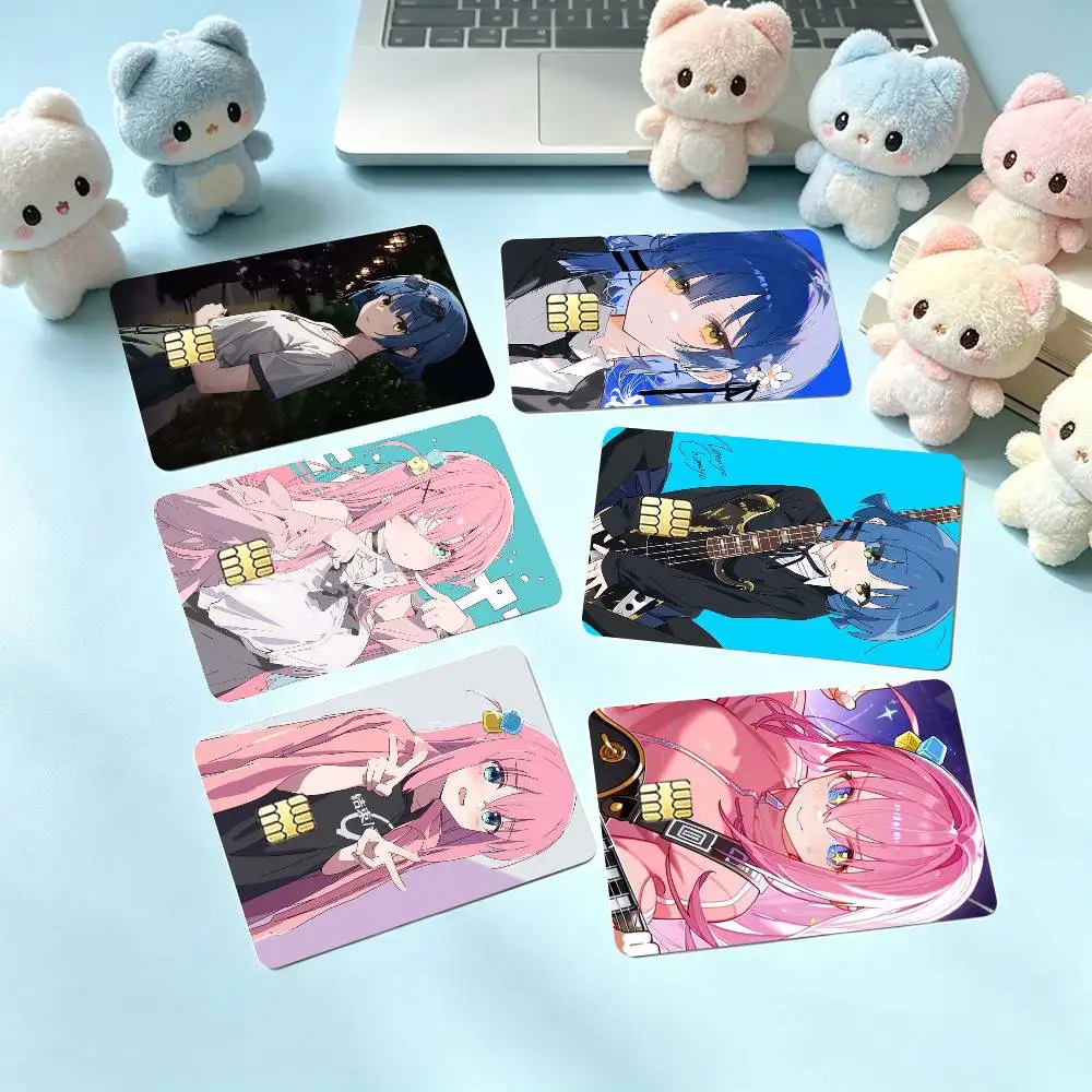 Bocchi the Rock Ryo Yamada Credit Card HD Stickers Game Card Decal Small Chip Waterproof Sticker