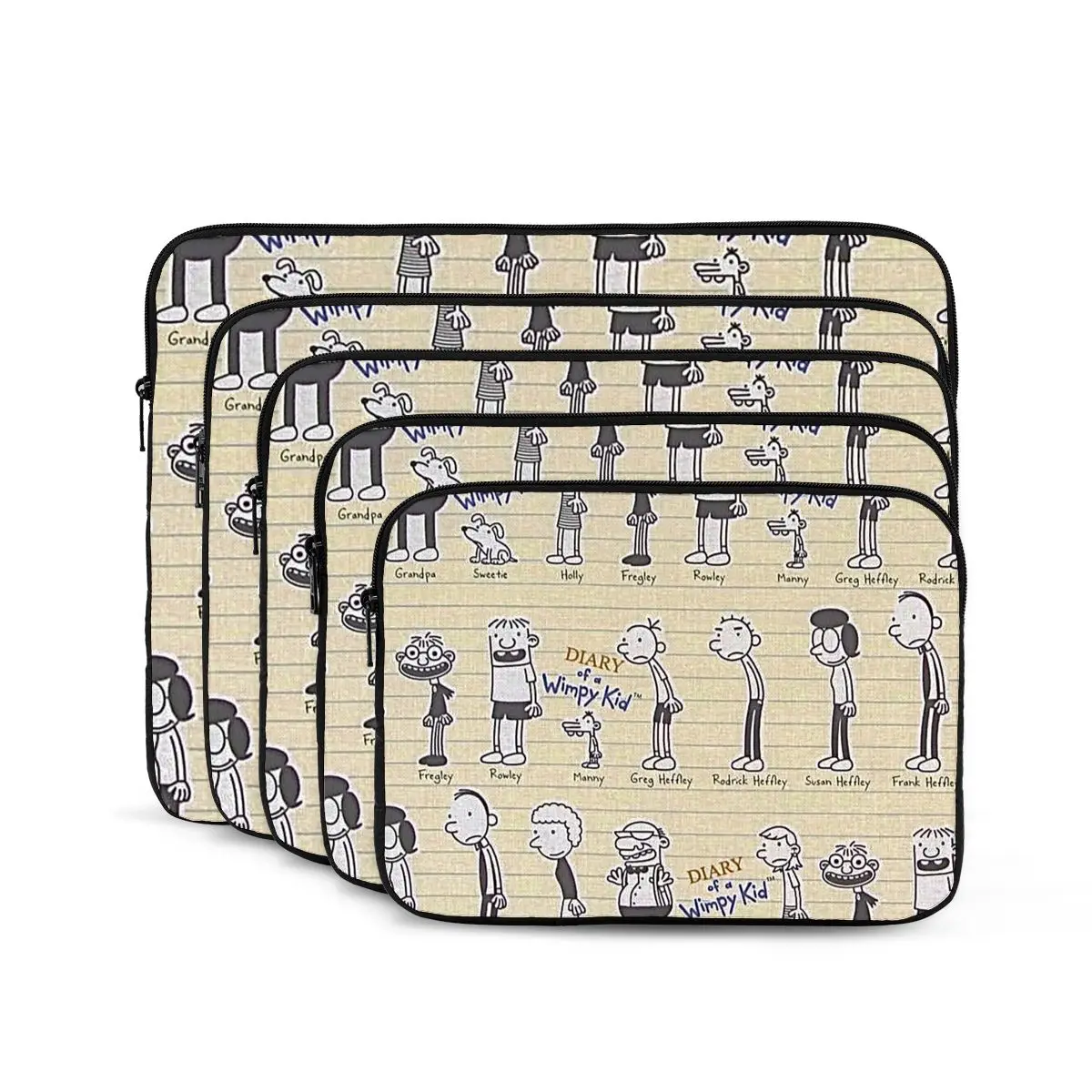 Diary Of A Wimpy Kid (cast) Notebook Laptop Bag Case Pouch Notebook Sleeve Cover Bag Tablet Shockproof Case Bag