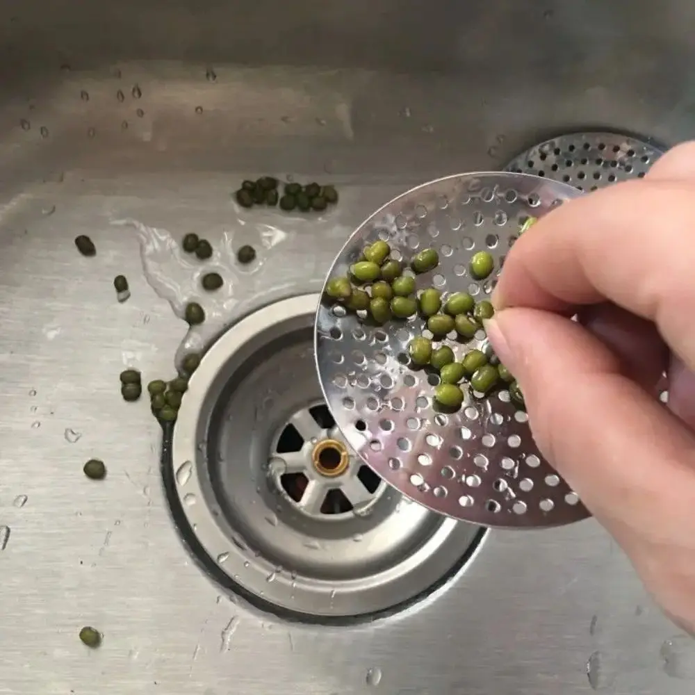 

New Stainless Steel Kitchen Sink Filter Mesh Hair Catcher Water Basin Strainer Bathroom Accessories Drain Hole Trap Waste Screen