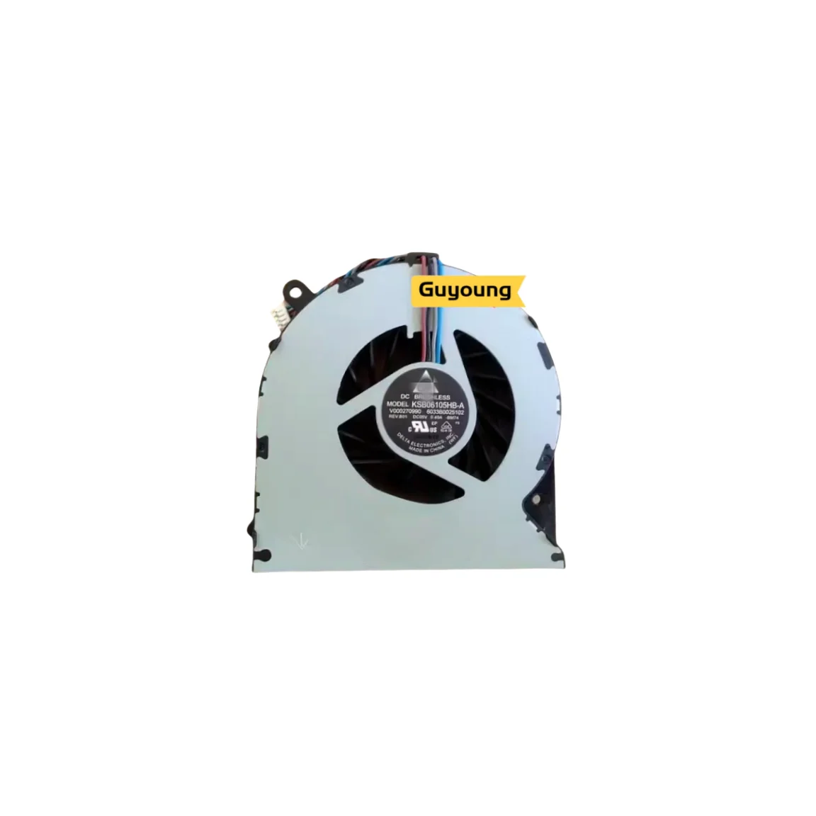 For KSB06105HB BM74 DC5V 0.40A V000270990 4pin 4wire Cooling Fan ksb06105hb-BM74 KSB06105HB BM74