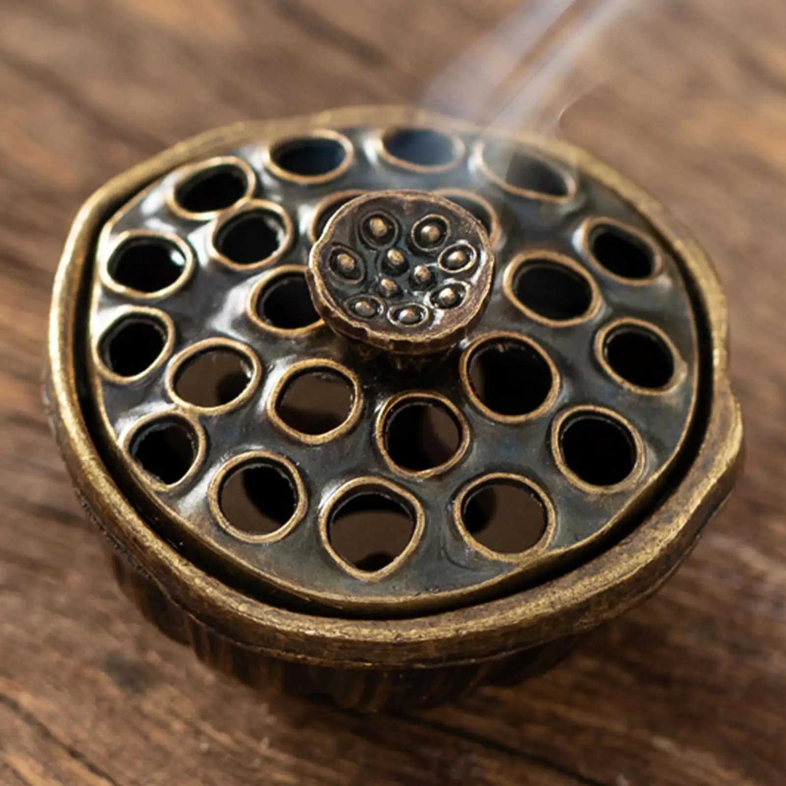 Lotus seed shape incense burner mini Aromatherapy Burner fingertip Artistic Zen Aroma stove  for Yoga Studio Meditation Room