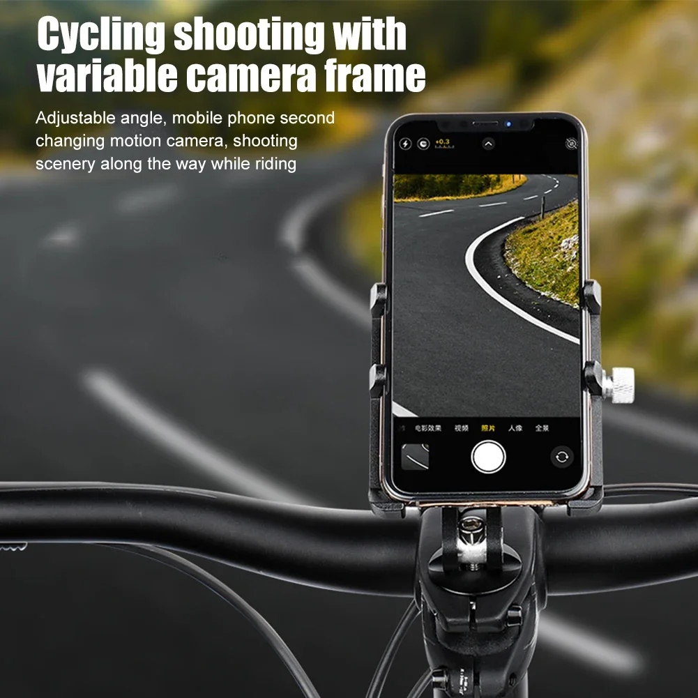GUB Bicycle Stem CellPhone Mount Adjustable Aluminum Alloy Mobile Phone Support Mount Centered Installation Cycling Equipment