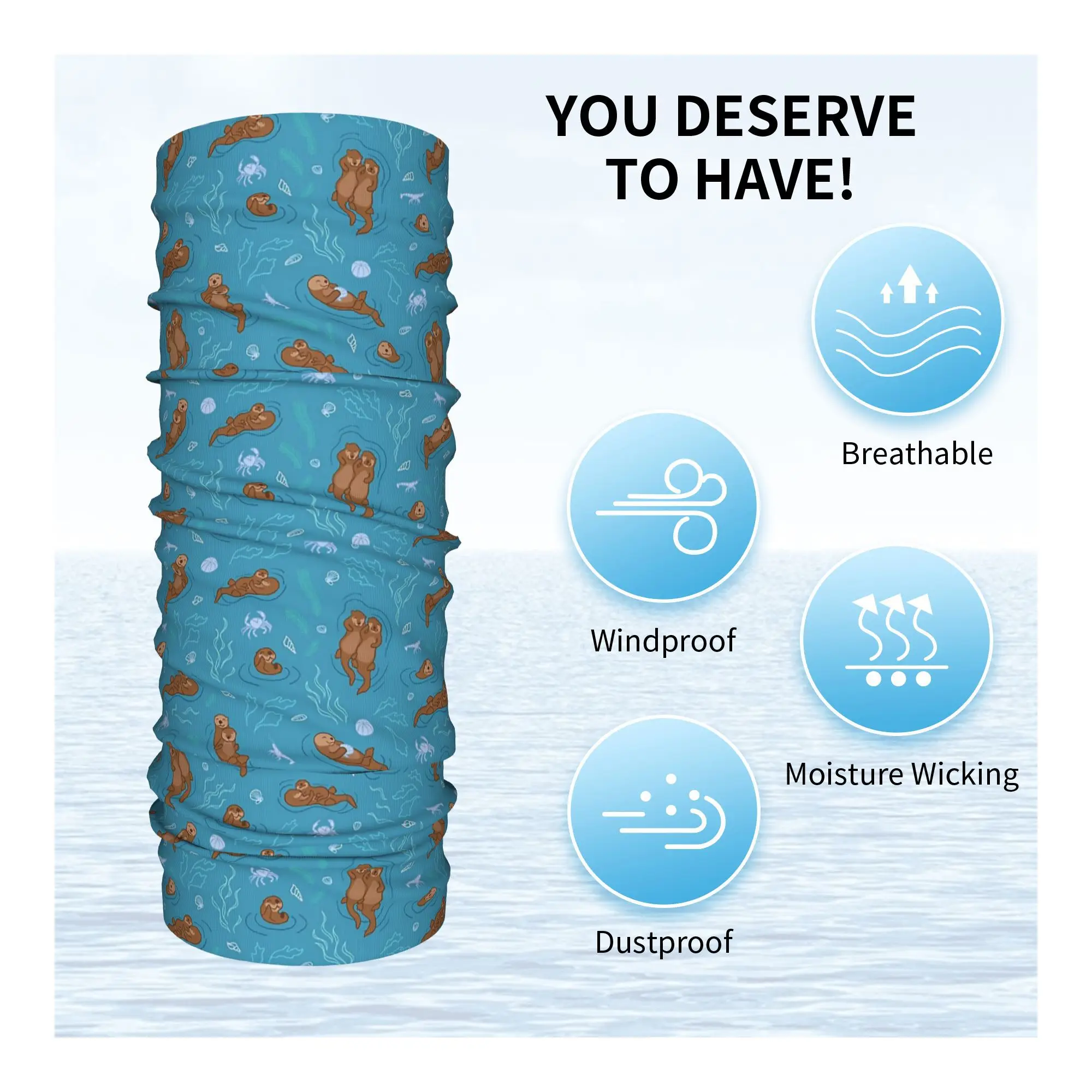 نحن نحب كل غطاء الرقبة باندانا قضاعة مطبوعة قناع التفاف وشاح متعدد الوظائف أغطية الرأس الرياضة في الهواء الطلق للرجال والنساء طوال الموسم