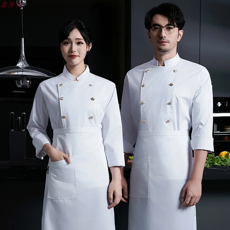 Hotel Restaurant Chef Uniform Cake Shop Baker Western Restaurant Steakhouse Waiter Autumn Kitchen Uniform