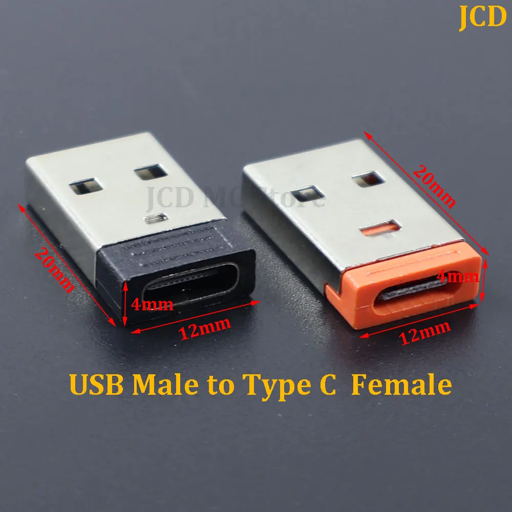 1/5/10PCS Universal USB Type C PD Charging Dock Adapters Type C Female To USB 2.0 Male Data Cable Cable Converters Orange Black