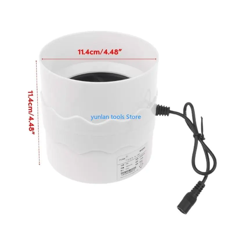 50LB 4 بوصة مروحة العادم المنزل هادئة مروحة القناة المضمنة الصناعية مروحة الحمام المطبخ #6