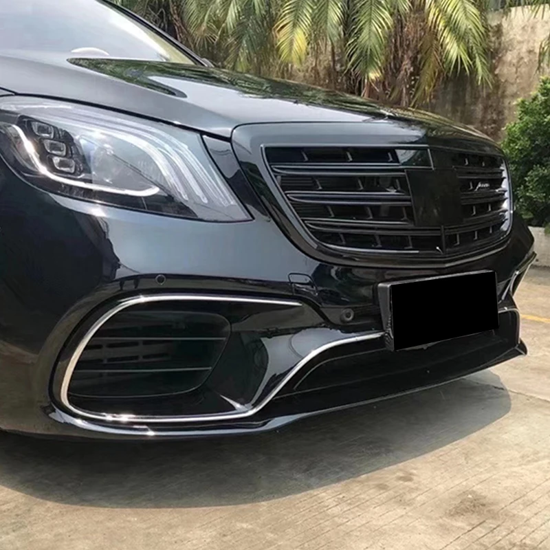 Auto Front Bumper Rear Diffuser Body Kit for W222 2014-2022 S63 S65 Style Car Parts Old to New