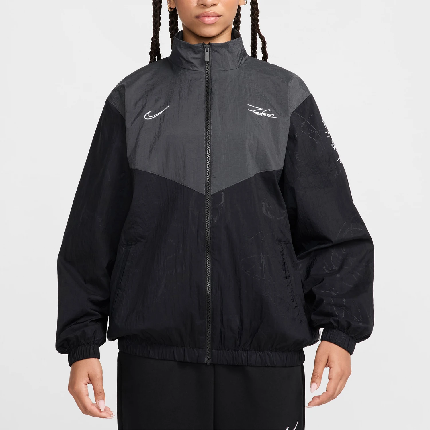 Nike genuine genuine 2024 New Women's Sporty Loose Hooded Jacket HF6069-010