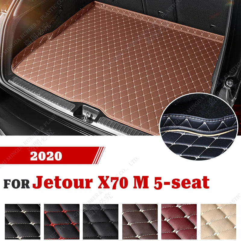 

High Quality Leather Car Trunk Mat For Jetour X70 M 5-Seat 2020 Custom Car Accessories Auto Interior Decoration