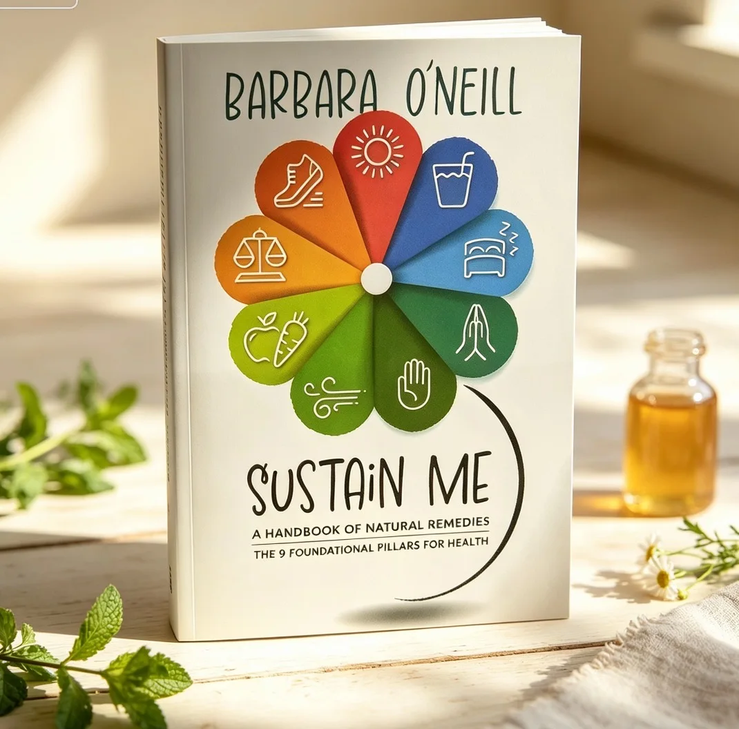 Sustain Me By Barbara O'Neill, A Handbook of Natural Remedies, 9 Foundational Pillars for Health, Healthy Lifestyle