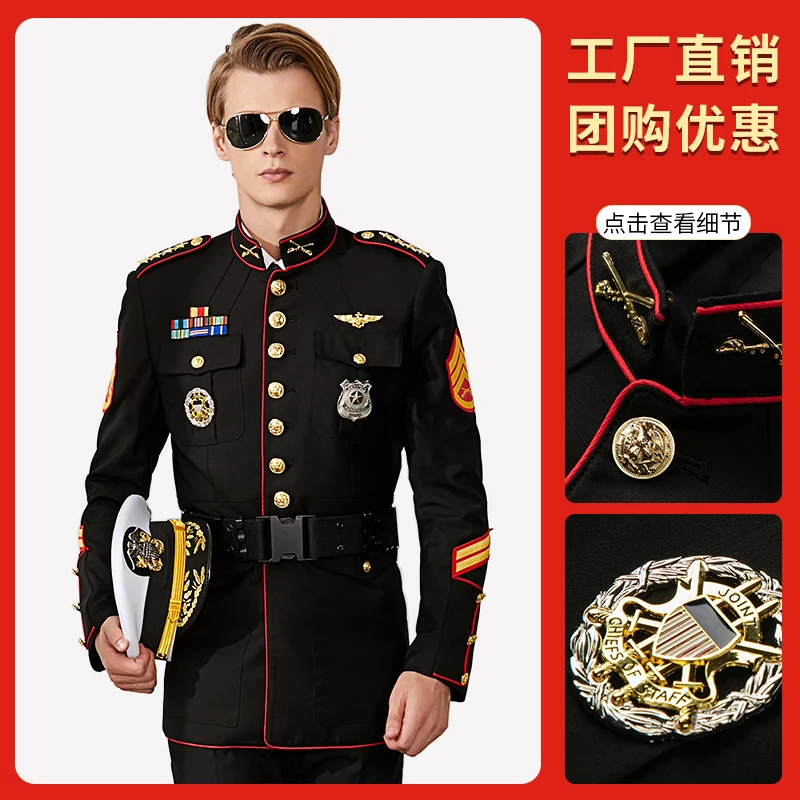 

Spring and Autumn Captain Uniform Annual Meeting Host Evening Dress Seafarer Performance Suit