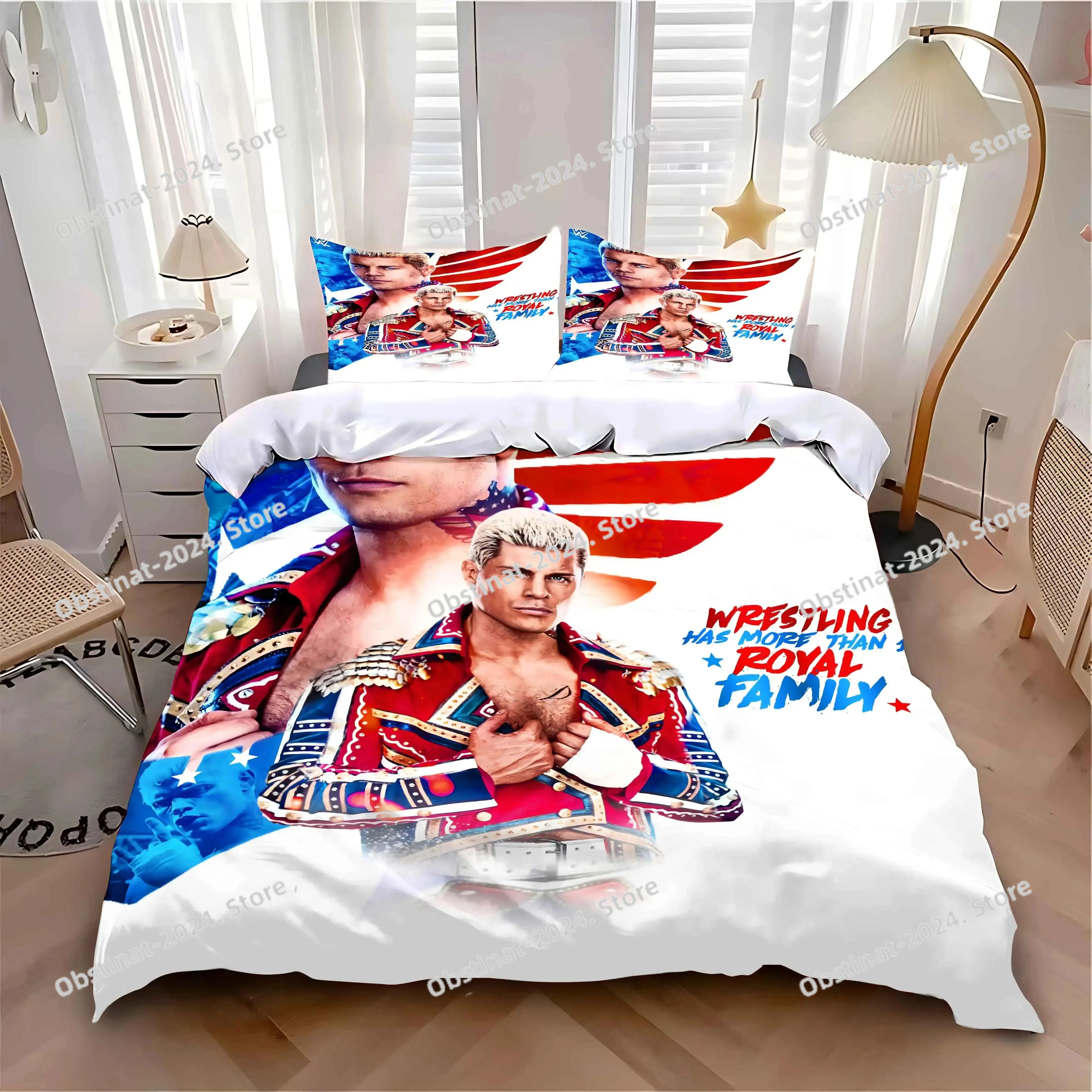 

Duvet Cover Pillowcase Bedding Set C-Cody Rhodes Adult Boy Girl Bedroom Decoration Children Single Double Large Size