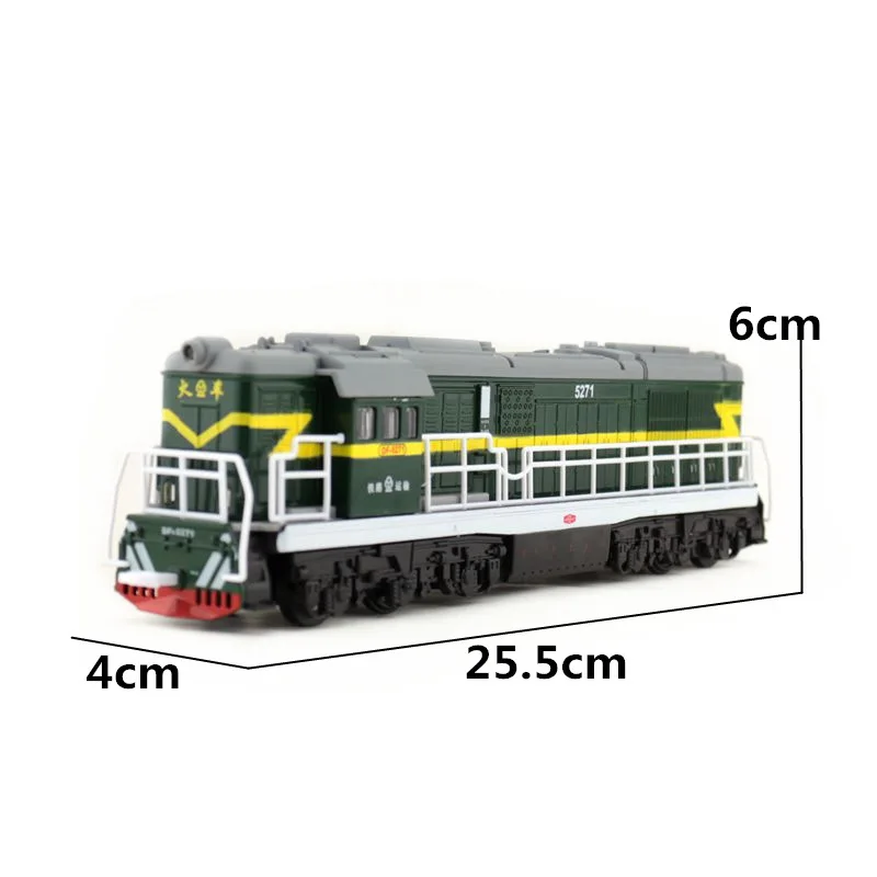 boys toy 1/87 Alloy Locomotive Pull Back Model Train Toy Sound Light Children Toys Car