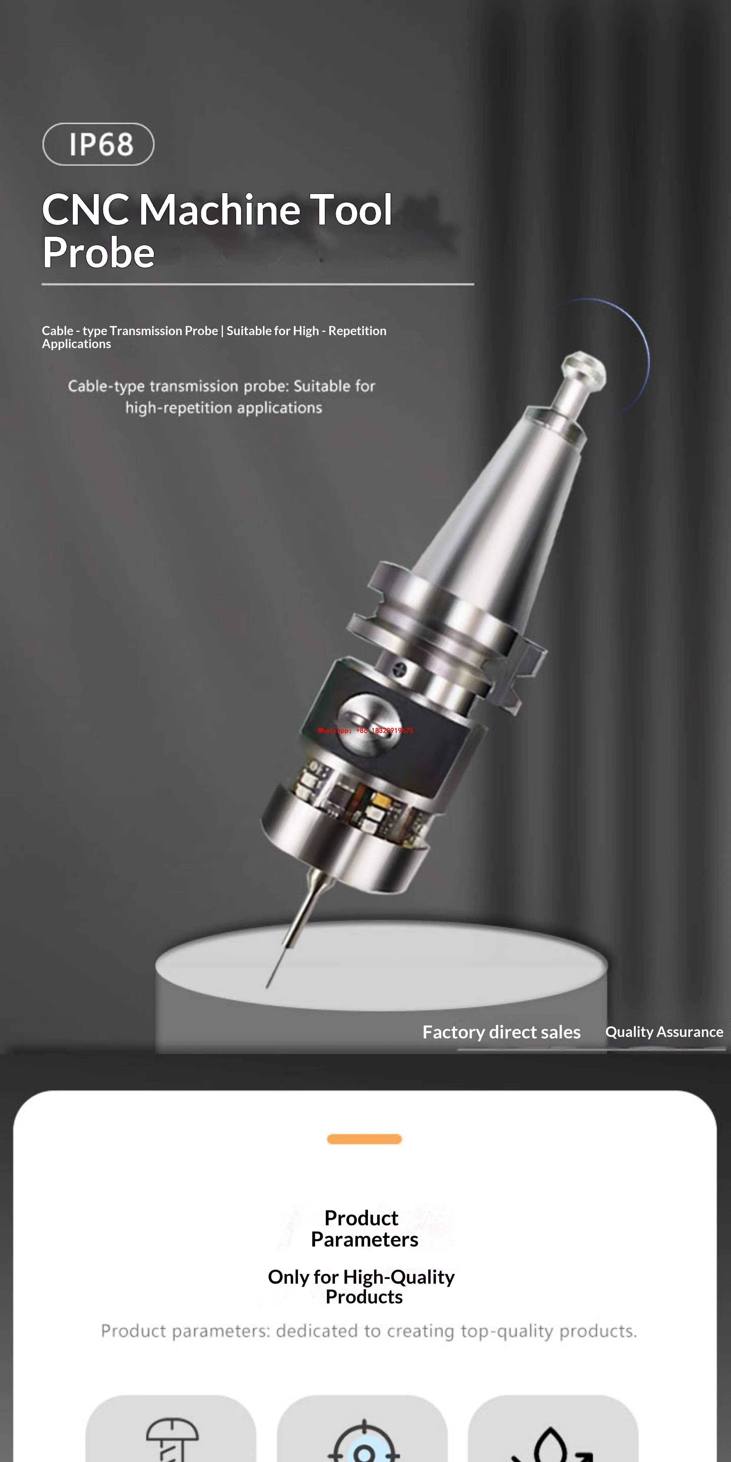 Cyclmotion CNC Machining Center Wireless Infrared Probe 3d Edge Finder XYZ Automatic Centering
