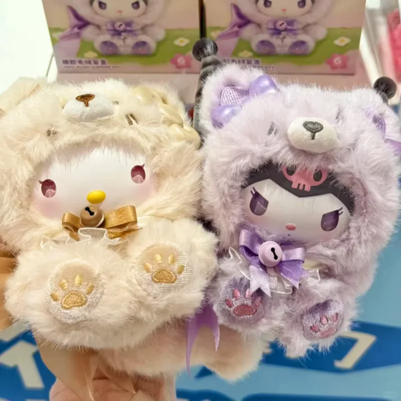 

Виниловая плюшевая слепая коробка Sanrio Fox Island, коллекционные аниме-фигурки Kt Pochacco Cinnamoroll Melody Kuromi, подарки, модная игрушка